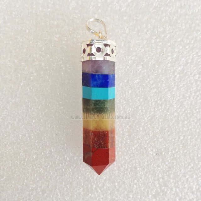 7 Chakra - Cap Point Pendant 7 Chakra - Cap Point Pendant